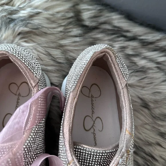 JESSICA SIMPSON Silesta  rhinestone sneakers - Picture 3 of 6